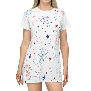 All Over Print T-Shirt Dress