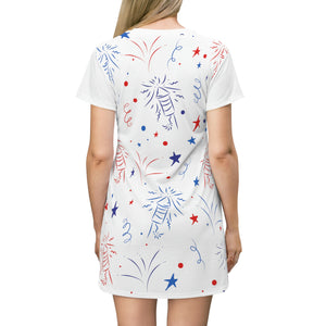 All Over Print T-Shirt Dress