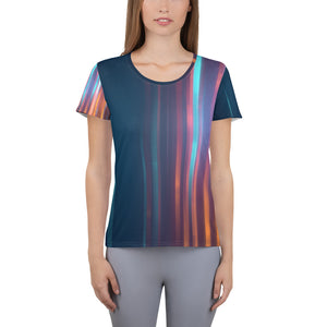 T-shirt de sport pour femmes, imprimé all over