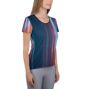 T-shirt de sport pour femmes, imprimé all over