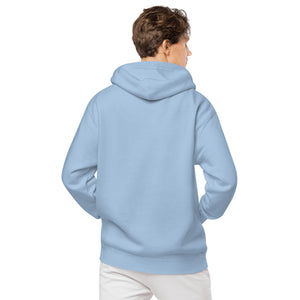 Sweat à capuche teint par pigment unisexe