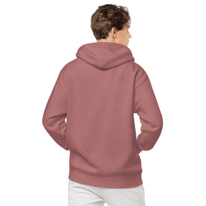 Sweat à capuche teint par pigment unisexe