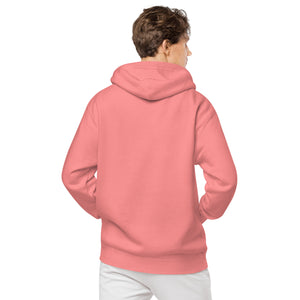 Sweat à capuche teint par pigment unisexe