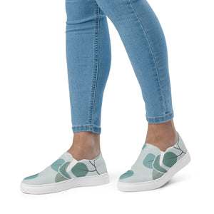 Tennis en toile sans lacets femme