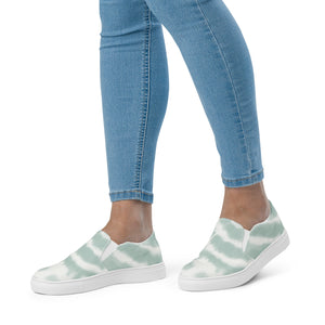 Tennis en toile sans lacets femme